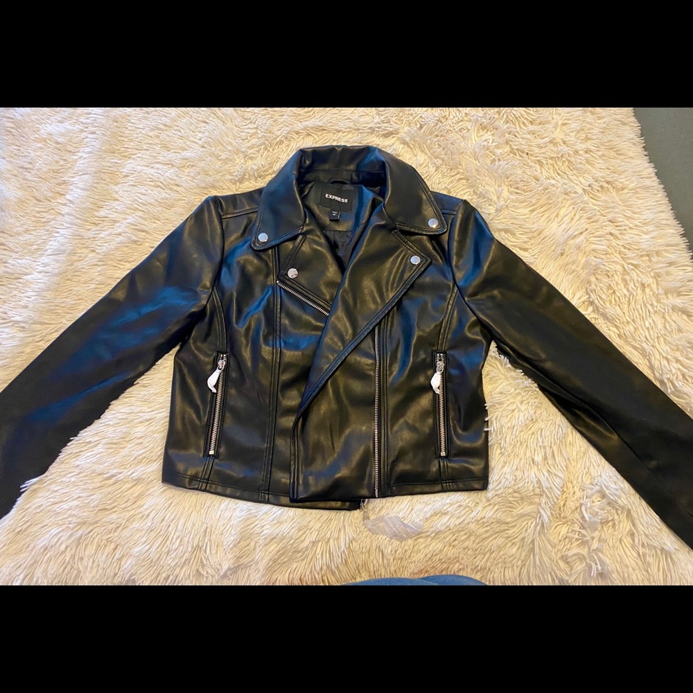 Faux leather jacket